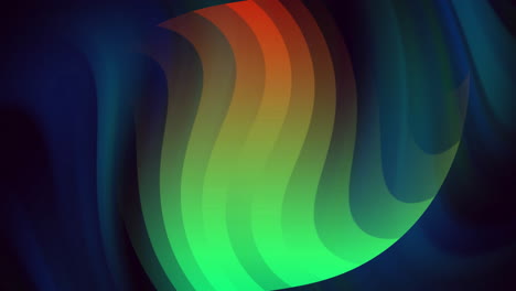 animación de formas coloridas que se mueven sobre un fondo negro