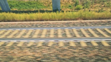 railway tracks and scenery in turin, italy