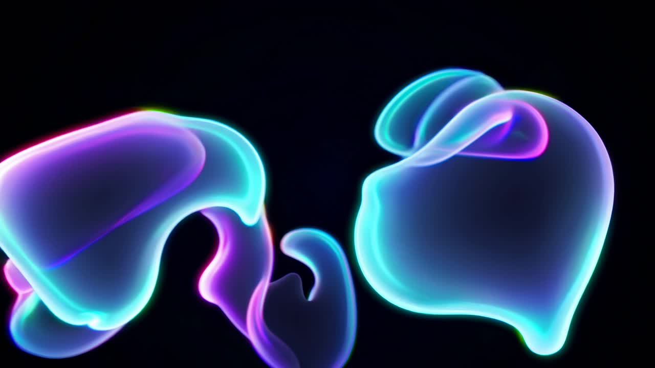 추상적인 반이는 액체 형태