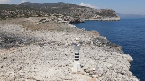 lighthouse at edge of coast