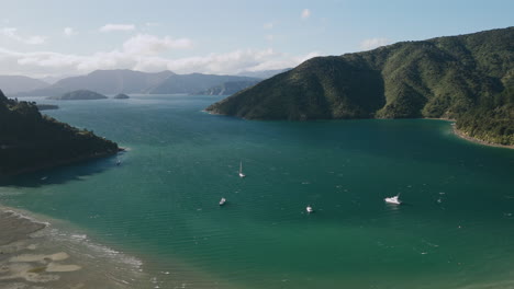 stunning fjord landscape with boats