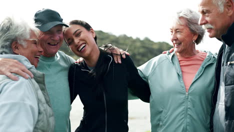 group of people smiling and laughing together