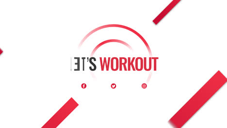 let's workout - fitness motivation graphic