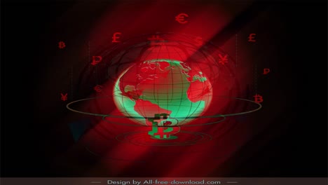 color rojo mapa del mundo fondo de noticias