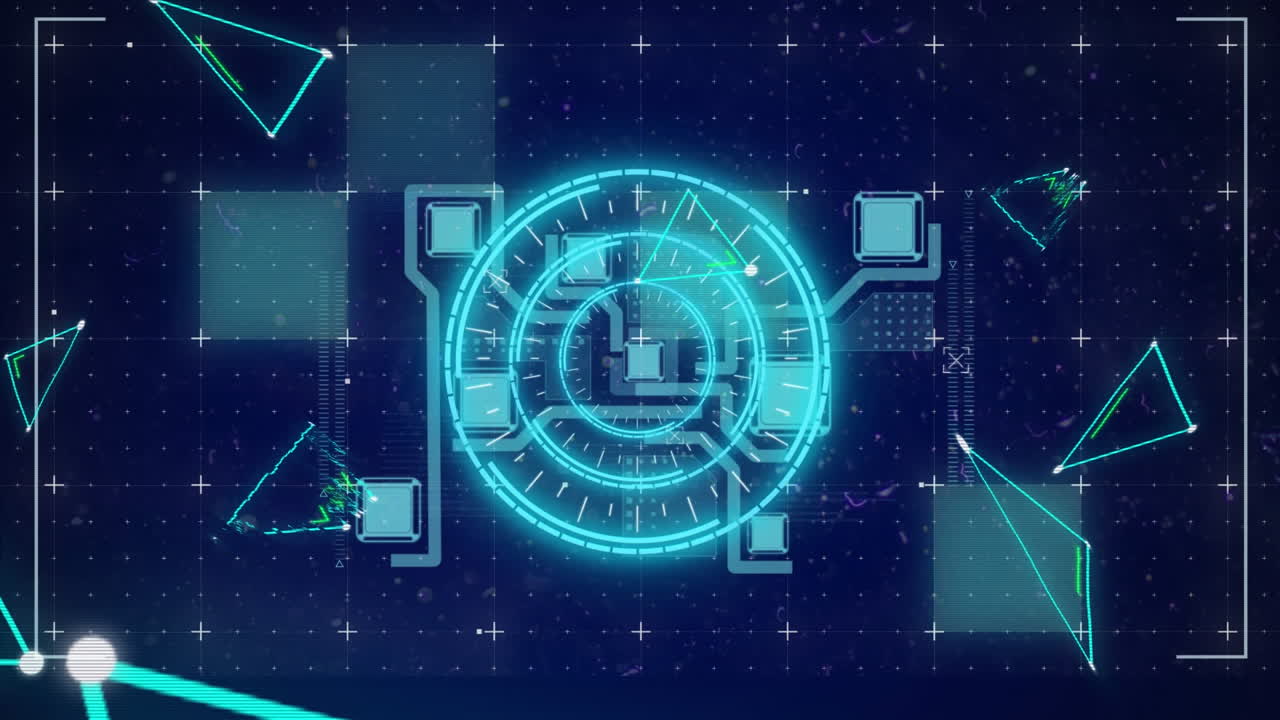 디지털 화면에서 스캔 및 데이터 처리 스 ⁇ 의 애니메이션