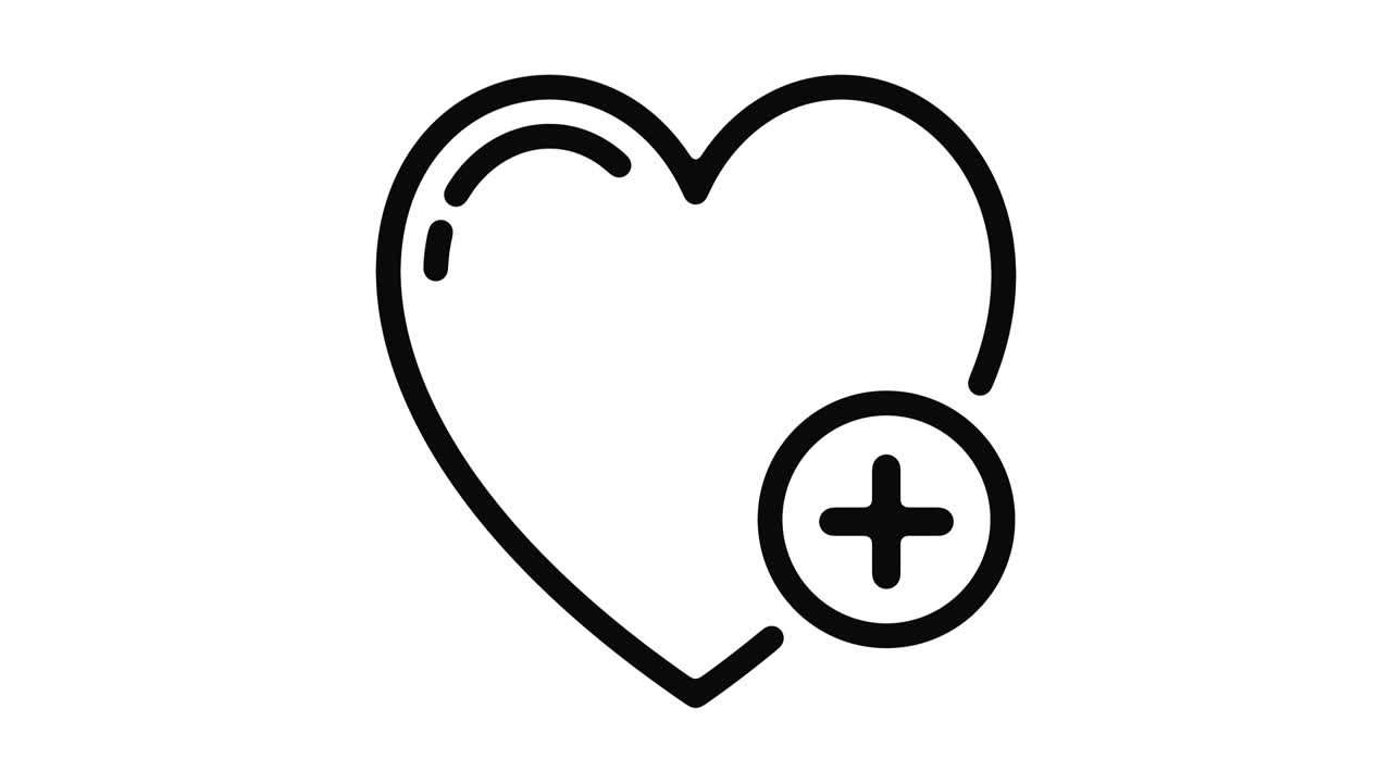 gráfico de movimiento de la línea del corazón