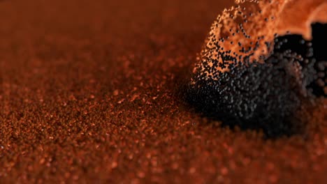 explosión de líquido naranja