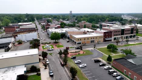 Aerial-pullout-Rockingham-NC,-North-Carolina