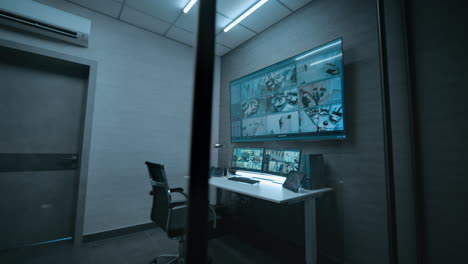 modern security control room