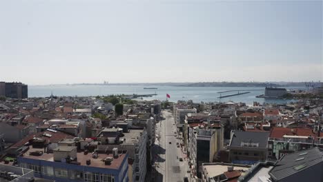 aerial view of beylerbeyi mosque in istanbul