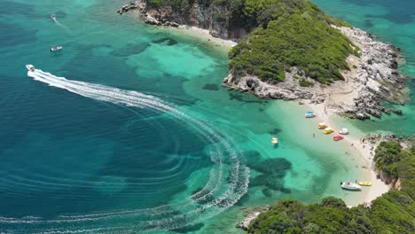 ksamil islands, tourist recreation spot in albania