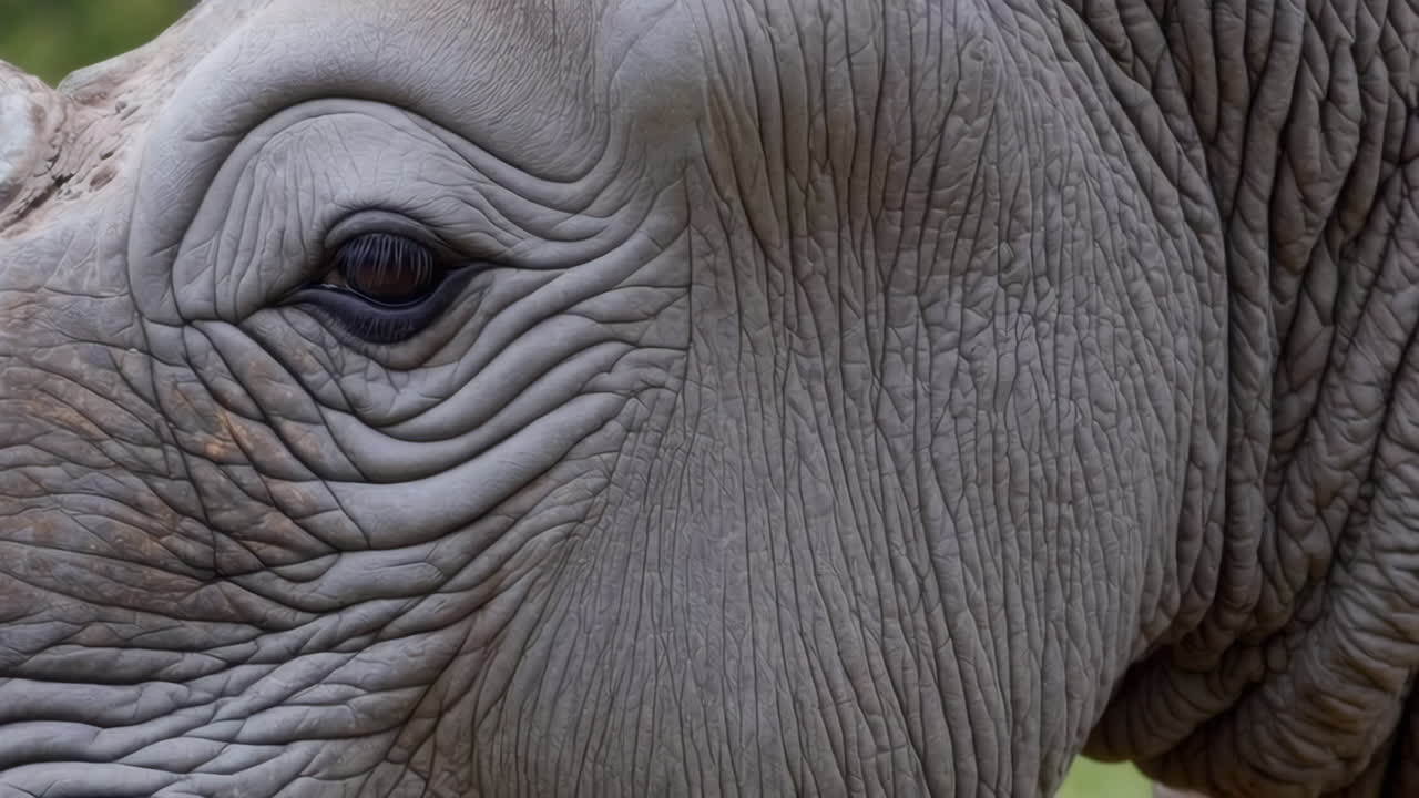 Close-up of a Rhino's Face