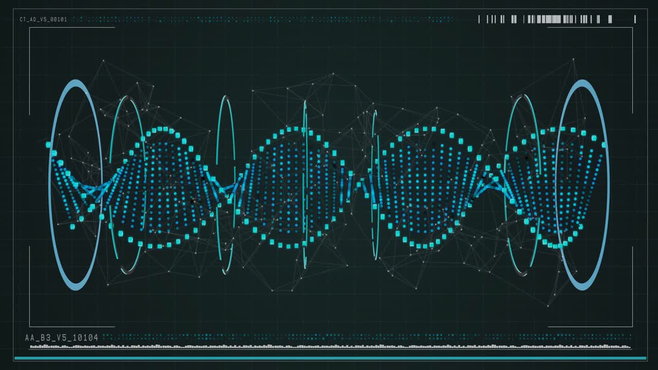 estructura de adn generada digitalmente