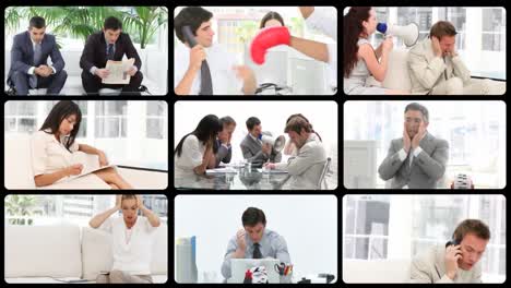 Animation-of-stressed-people-at-work