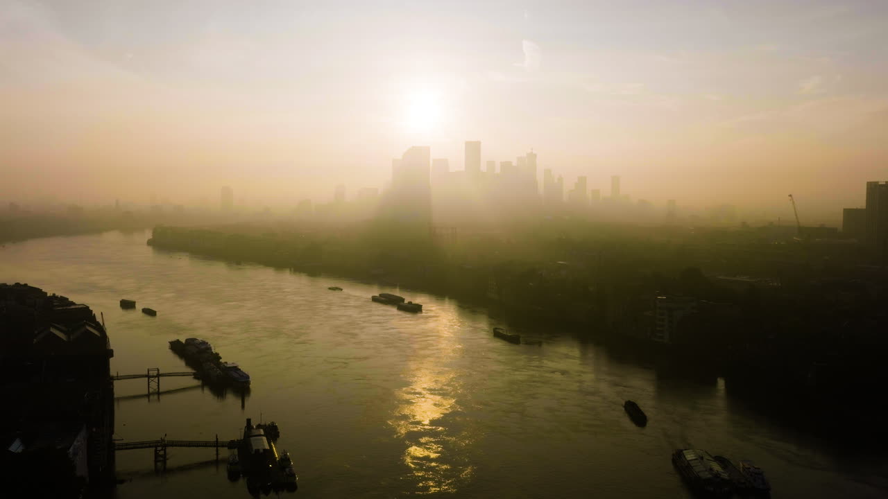 Misty Sunrise over London