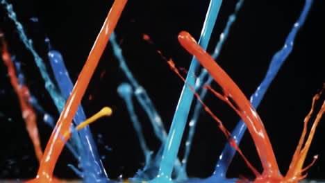 colorful paint splash