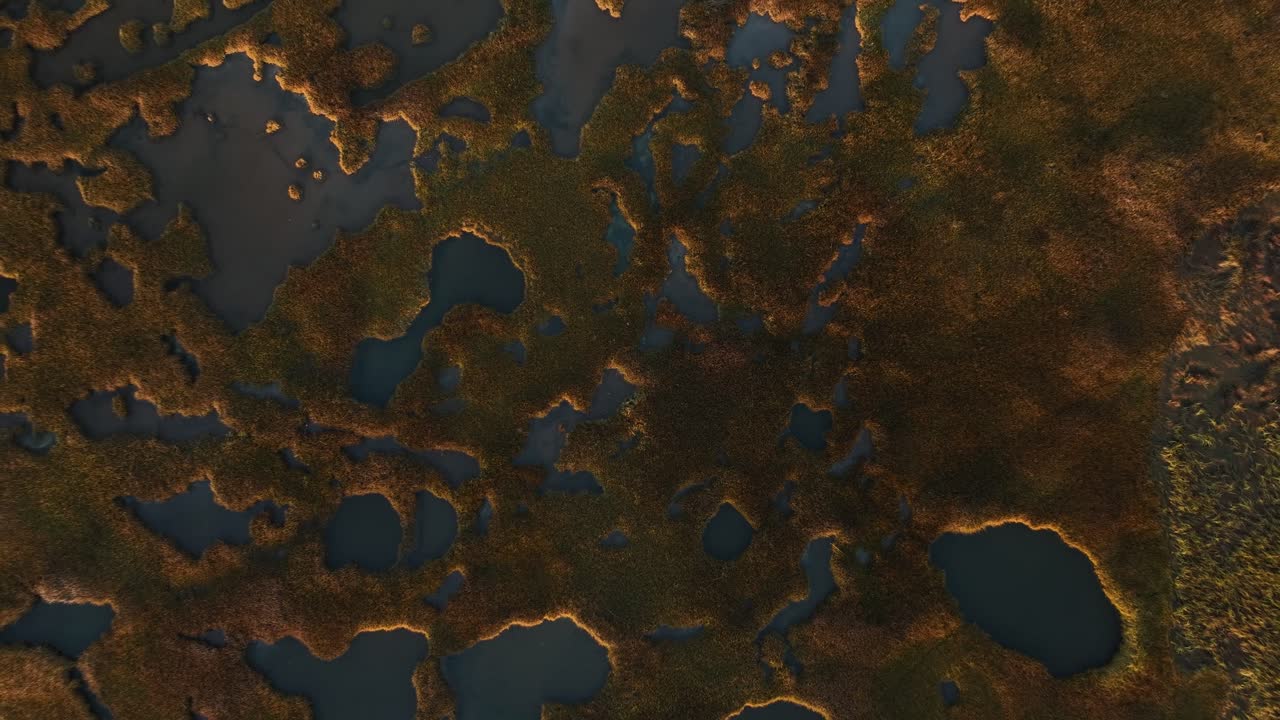 Top View Of Salt Marsh In Cape Cod, Barnstable, Massachusetts - Drone Shot