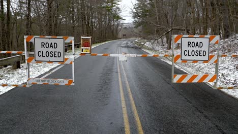 blue ridge parkway closed due to winter weather near blowing rock nc