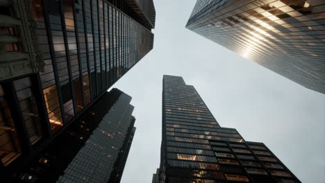 up view modern building in shanghai