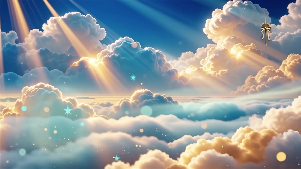 Sfondo di Adorazione Cristiana con Luce Celeste