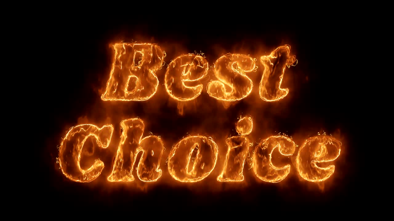 Best Choice Word Hot Animated Burning Realistic Fire Flame Loop.