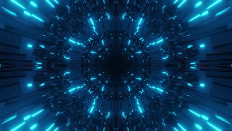 psychedelic immersive,fast revolving cyan blue shapes and patterns