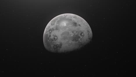 primer plano del planeta mercurio en el sistema solar