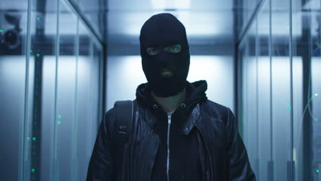 criminal in server room