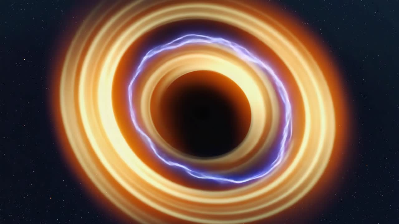 Cosmic Black Hole with Accretion Disk and Energy Rings