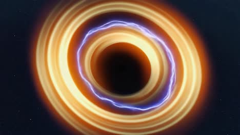 Cosmic Black Hole with Accretion Disk and Energy Rings