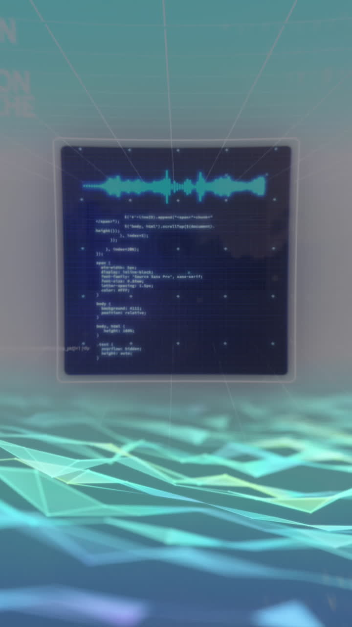 Animation of scopes scanning over digital screen