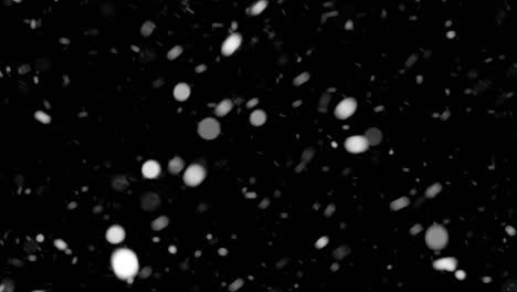 heavy snowfall - alpha matte, seamless loop