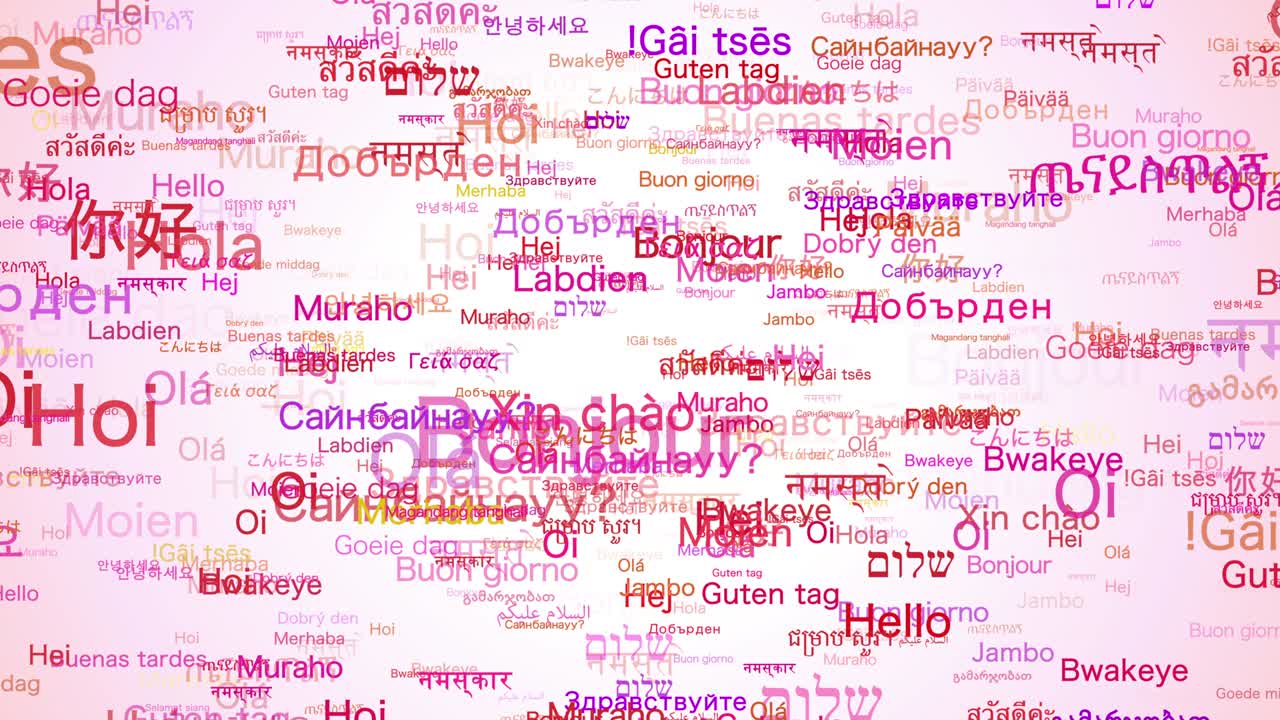 "привет" на разных языках.