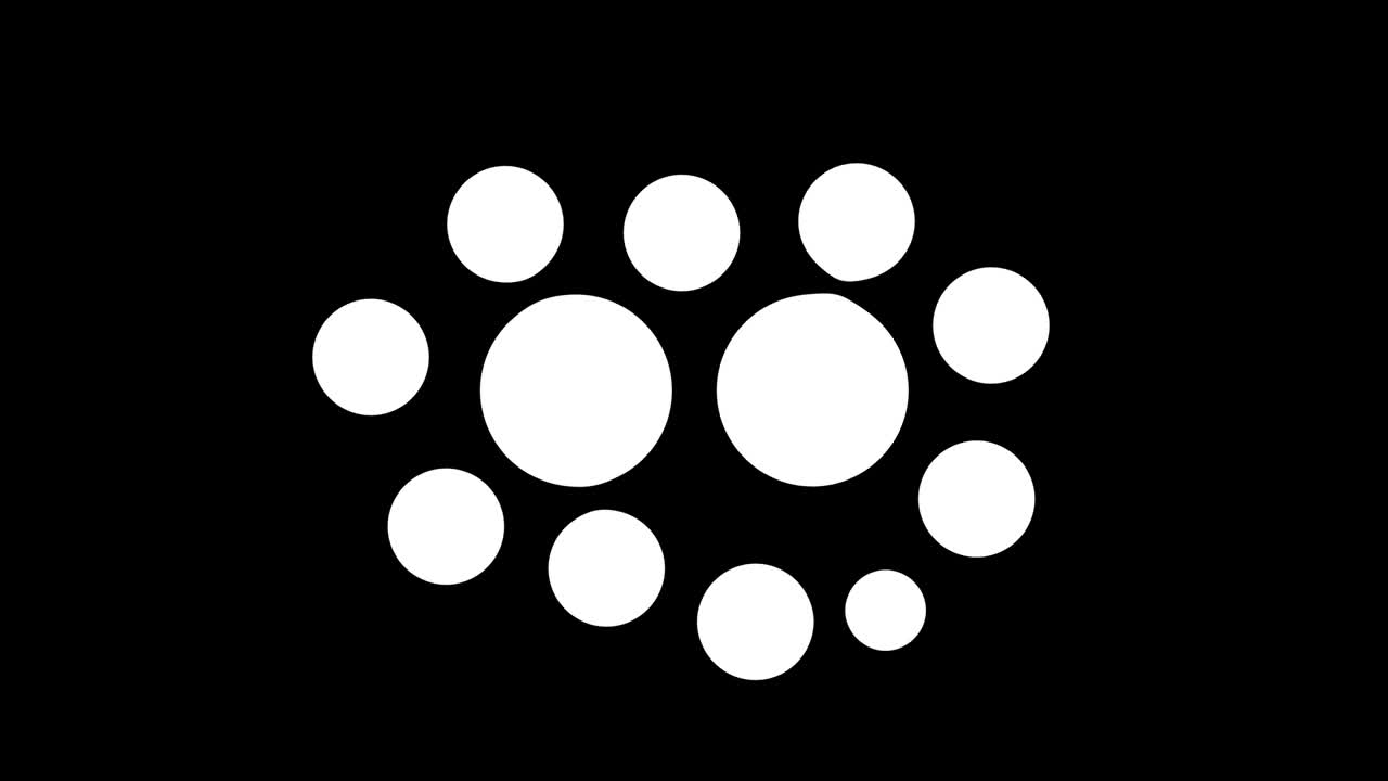 fondo abstracto. división esquemática de formas circulares, generada por computadora. representación 3d del efecto mancha