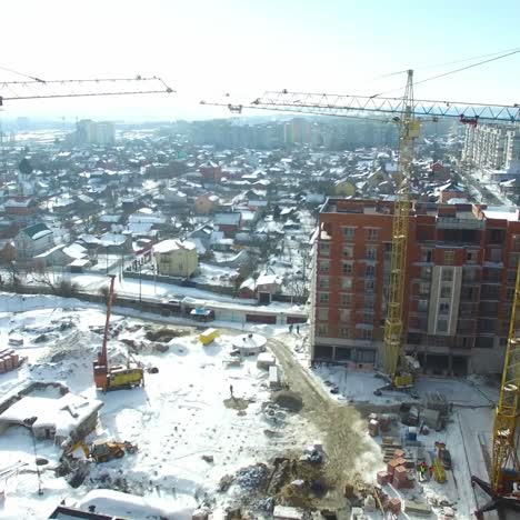 construcción de un edificio moderno