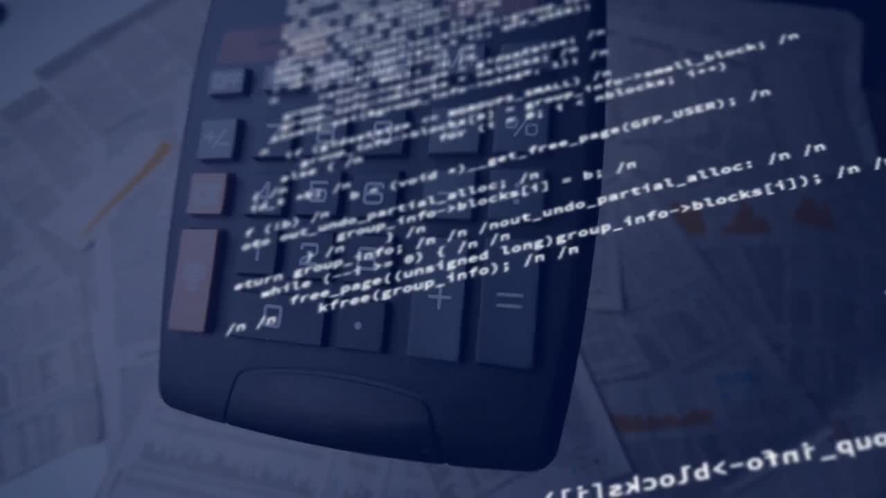 animación del procesamiento de datos y las estadísticas a través de calculadoras y documentos.