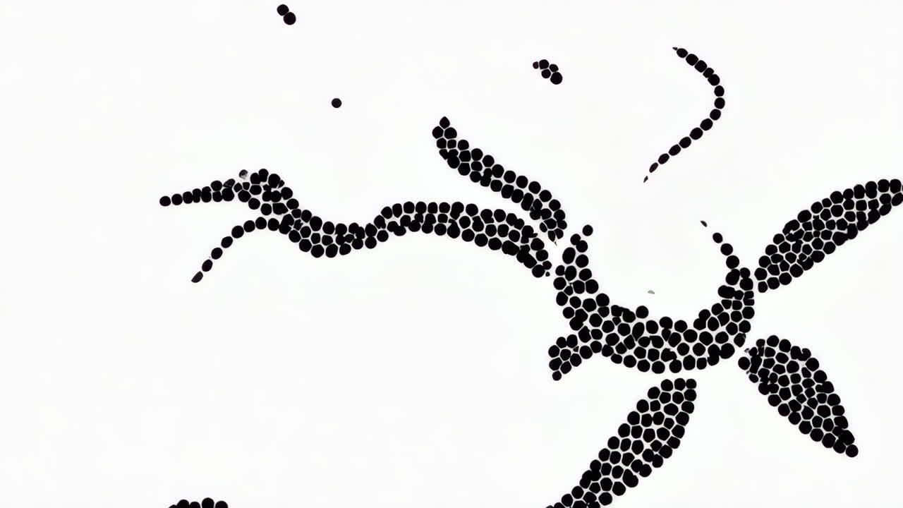 Abstract Black Dot Design