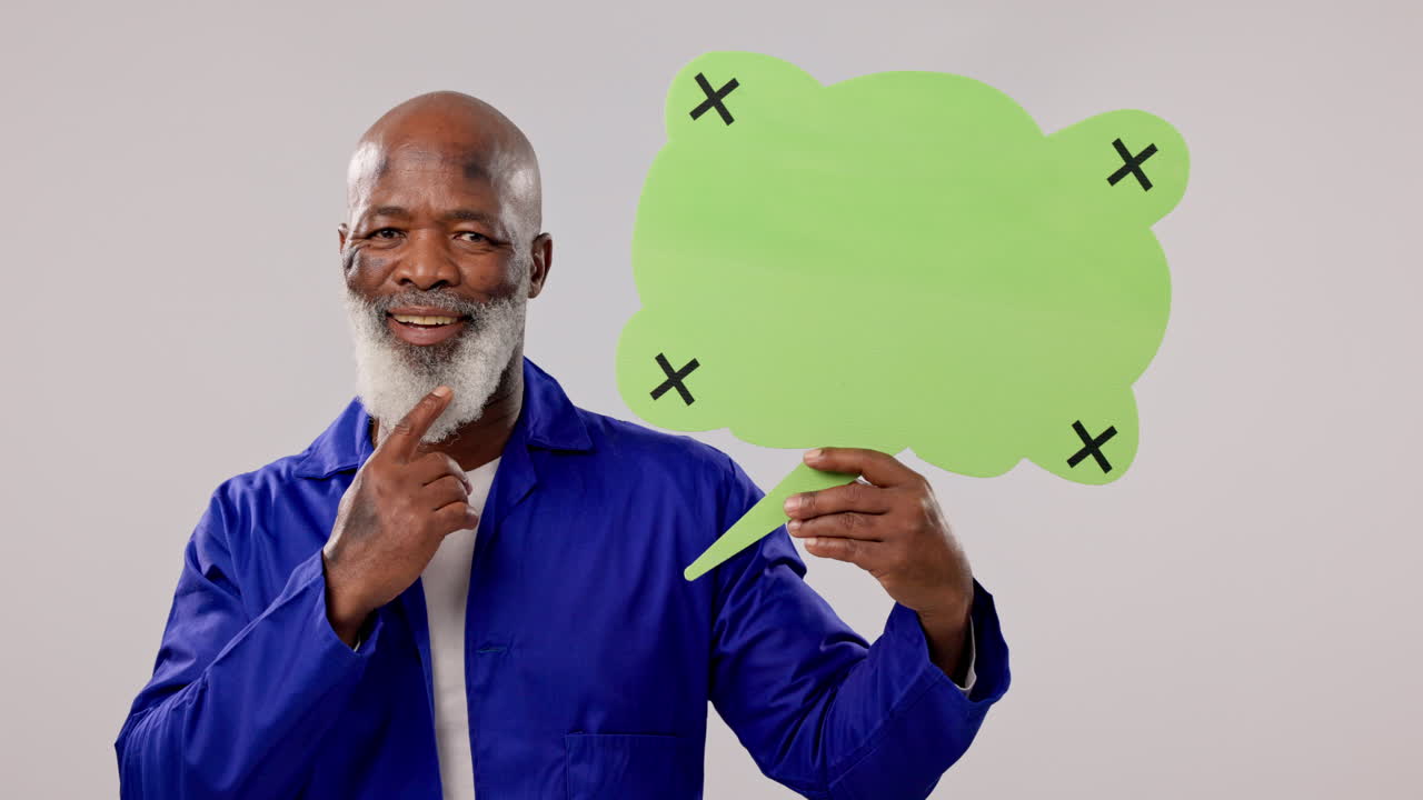 Thinking mechanic, mature black man