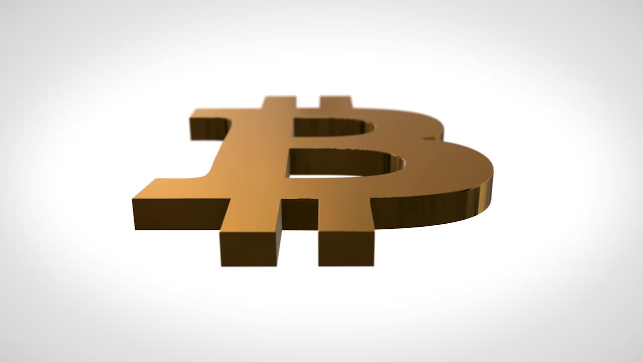 Bitcoin gold icon isolated logo in 3d rendering | Premium PSD