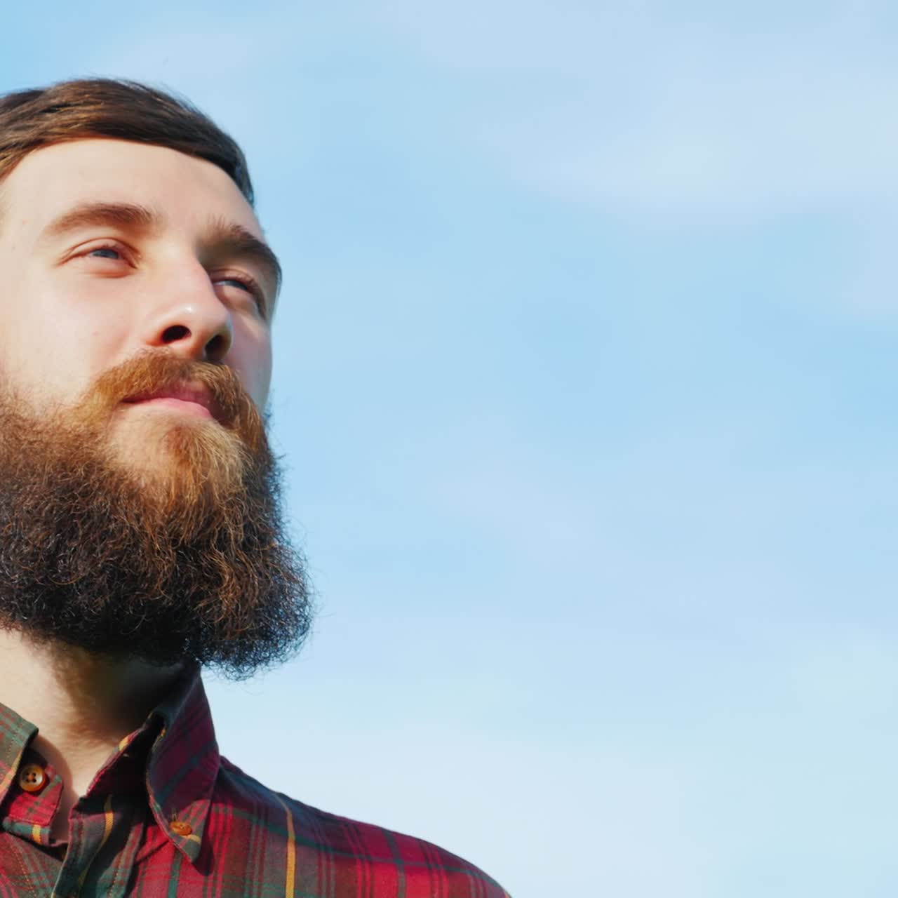retrato de un joven con barba
