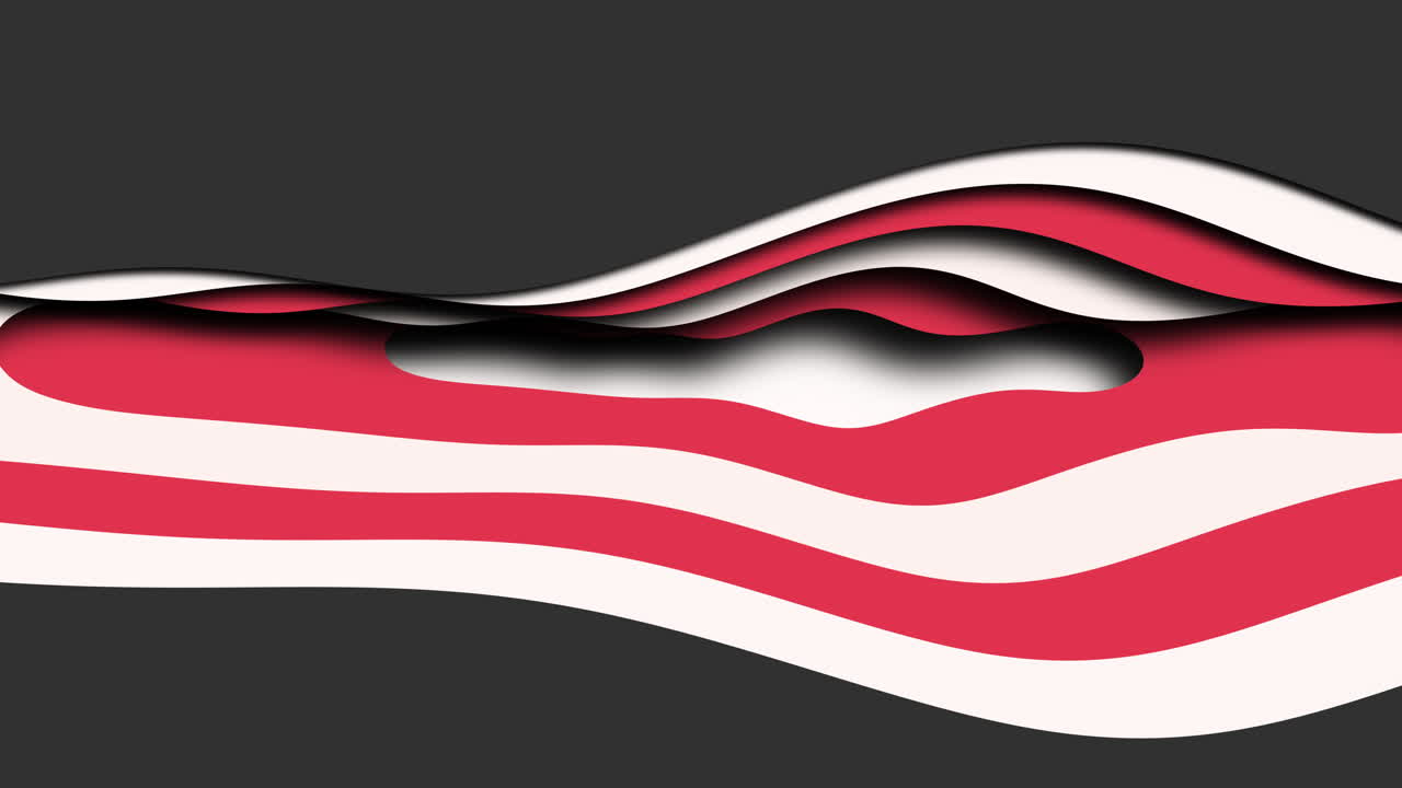 colorido papel cortado patrón de ondas en el gradiente negro