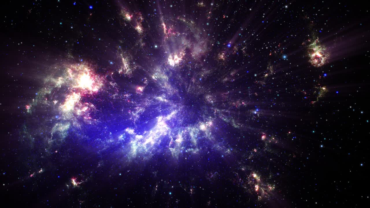 vuelo en bucle espacial exploración del espacio profundo viaje a la gran nube de magallanes exploración espacial en bucle 4k 3d proporcionado por la imagen de la nasa.