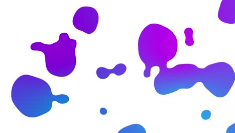mixture of pink and blue bubble lava in white backdrop