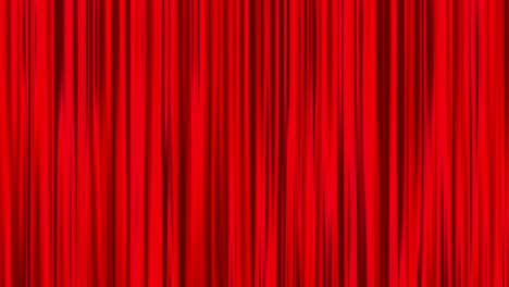 red curtain animation swaying in the wind