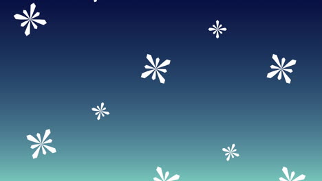 merry christmas animation with snowflakes pattern