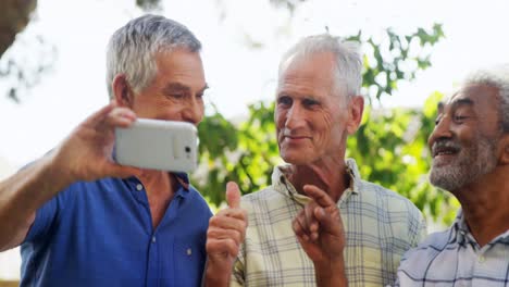 Ältere-Freunde-Machen-Selfie-Mit-Dem-Mobiltelefon-4k