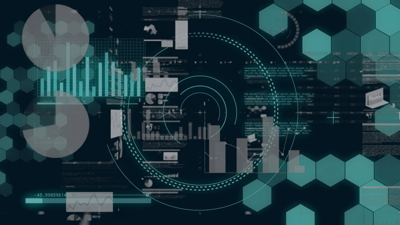 Animation of data processing over world map