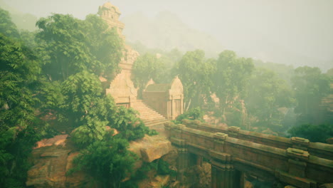 explorando un antiguo templo escondido en las exuberantes selvas de tailandia