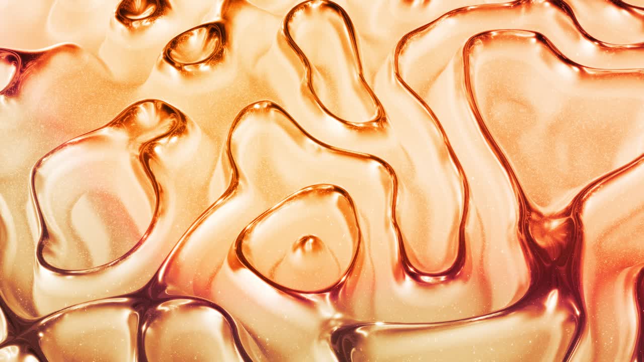 반이는 반이는 표면에 파란색 액체 패턴을 가진 물결 모양의 반이는 황금색 추상적인 배경, 황금 포일 또는 반이는 유리 표면과 같은 적적한 푸른 액체, 아름다운 창의적인 축제 배경.