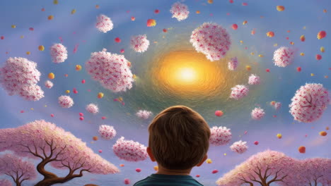 dreamscape of blossoms